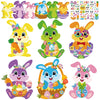 Sealmic Easter Bunny Craft Kit for Kids DIY Make Your Own Bunny Card Set Happy Easter Egg Bunny Sticker for Kids Decoration Holiday Celebration