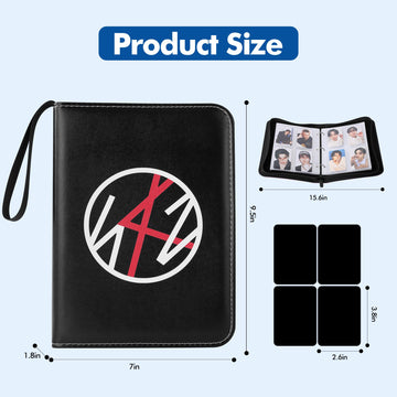 Stray Photocard Binder with 400 Pockets, Stray Merch Album, PhotoCard Holder for Stay Fans Gifts (Black)