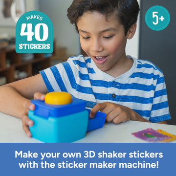 Educational Insights 3D Sticker Maker Kit - Arts and Crafts for Kids Ages 4-8, Make Your Own 3D Stickers, Sticker Making Machine, DIY Puffy Stickers