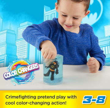 Fisher-Price Imaginext DC Super Friends Batman Toys, Color Changers Figure Set, Batman & Two-Face for Preschool Kids Ages 3+ Years
