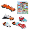 Popular Playthings Magnetic Vehicles for Toddlers 1-3, Mini Mix or Match Car Toys, Snap?Together Interchangeable Parts for Creative Play