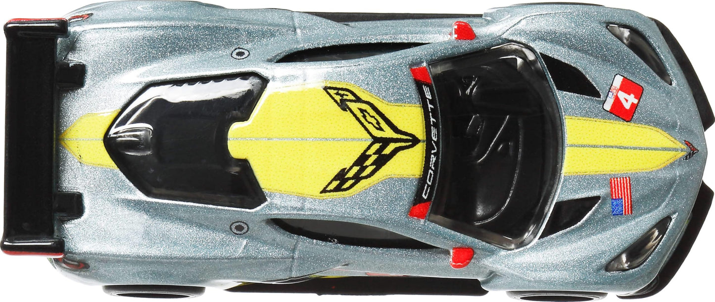 Hot Wheels Premium Car Culture Collectible Toy Car, 1:64 Scale Die-Cast Corvette C8 R, Race Day Vehicle with Real Riders Tires