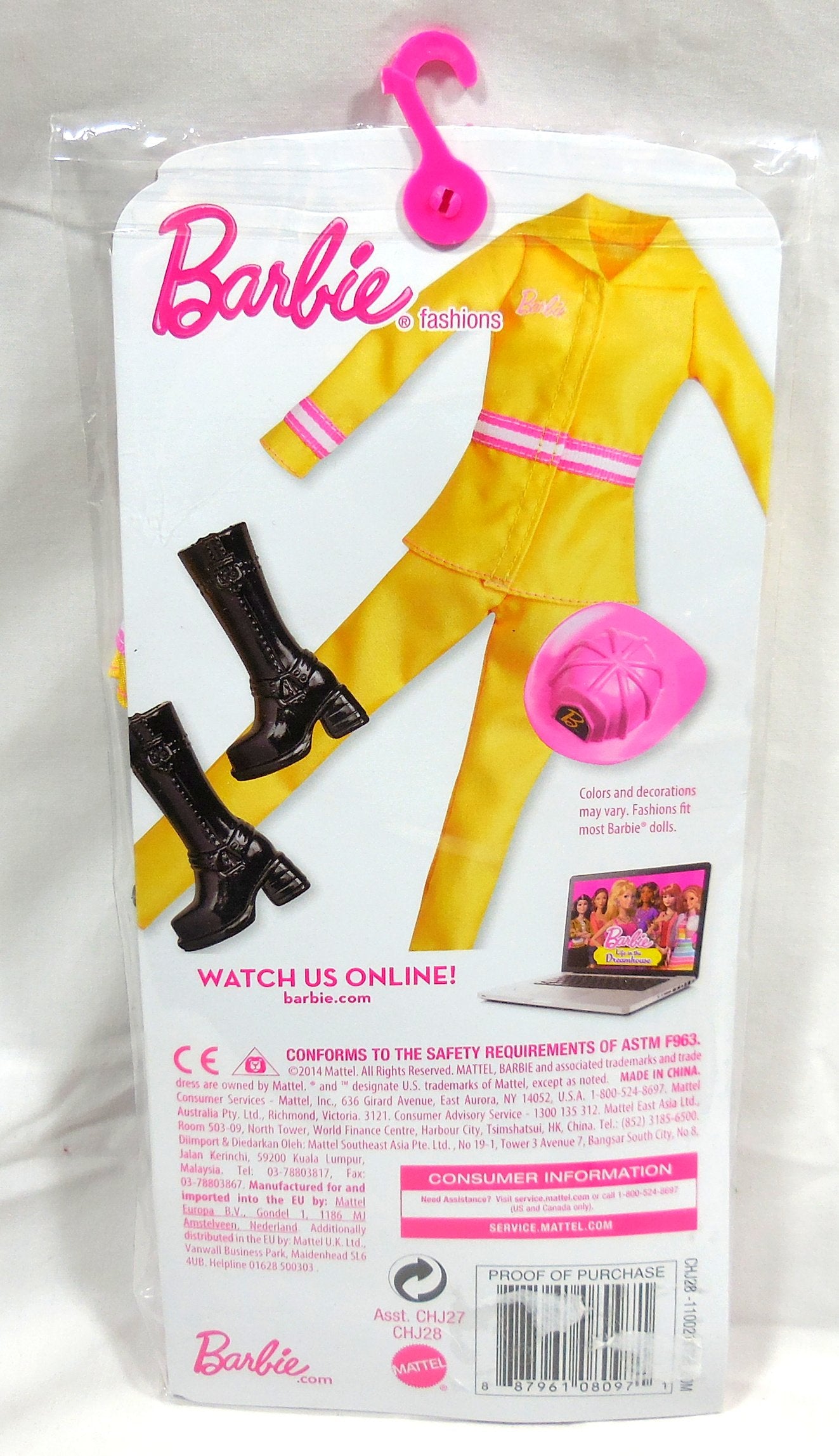 Barbie Fashions Fire Fighter Pack