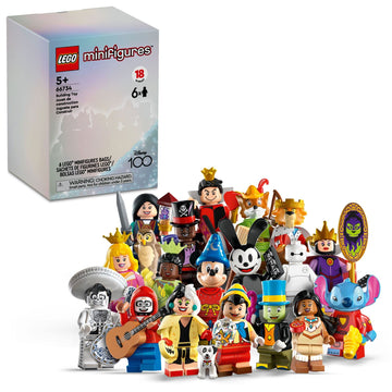 LEGO Minifigures Disney 100 6 Pack 66734 Limited Edition Collectible Figures, Surprise Buildable Disney Characters for Role Play, A Gift