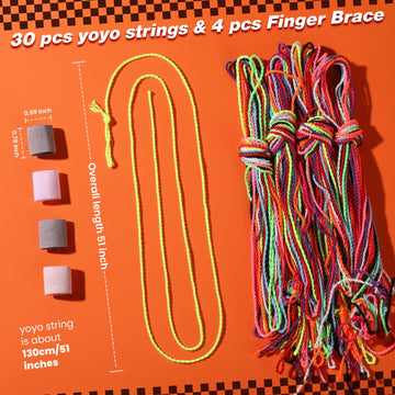 HNYYZL Yoyo String,30 Professional Polyester yo yo Strings Replacement