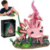 Axolotl Building Set, 998 PCS Axolotl Set for Adults & Teens 14+, Compatible with LEGO Animals Collection, Movable Salamander Model Kit with Display