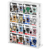 Acrylic Bitty Display Protector Case Compatible with Funko Bitty Pop, Clear Bitties Figure Collection Display Stand, 4 Tiered Mini Figurines Shelf for