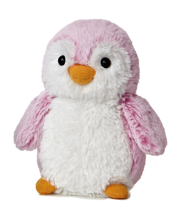 Aurora® Playful Pompom Penguin™ Brights Stuffed Animal - Vibrant Companions for Warm Cuddles - Perfect for Adults, Kids, and Birthdays - Pink 6 Inches