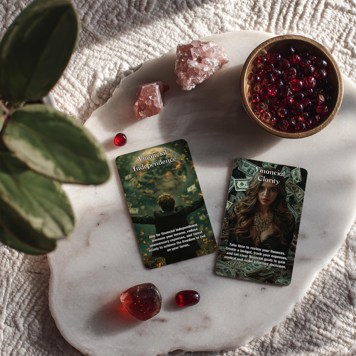 Pacify Money and Career Oracle Cards 54 Finance Oracle Cards Deck for Beginners: Abundance, Manifestation, Career Growth and Goal Setting