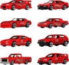 Hot Wheels Toy Cars & Trucks 8-Pack, Set of 8 Die-Cast 1:64 Scale Retro Vehicles with Special Mattel 80th Anniversary Deco & Packaging