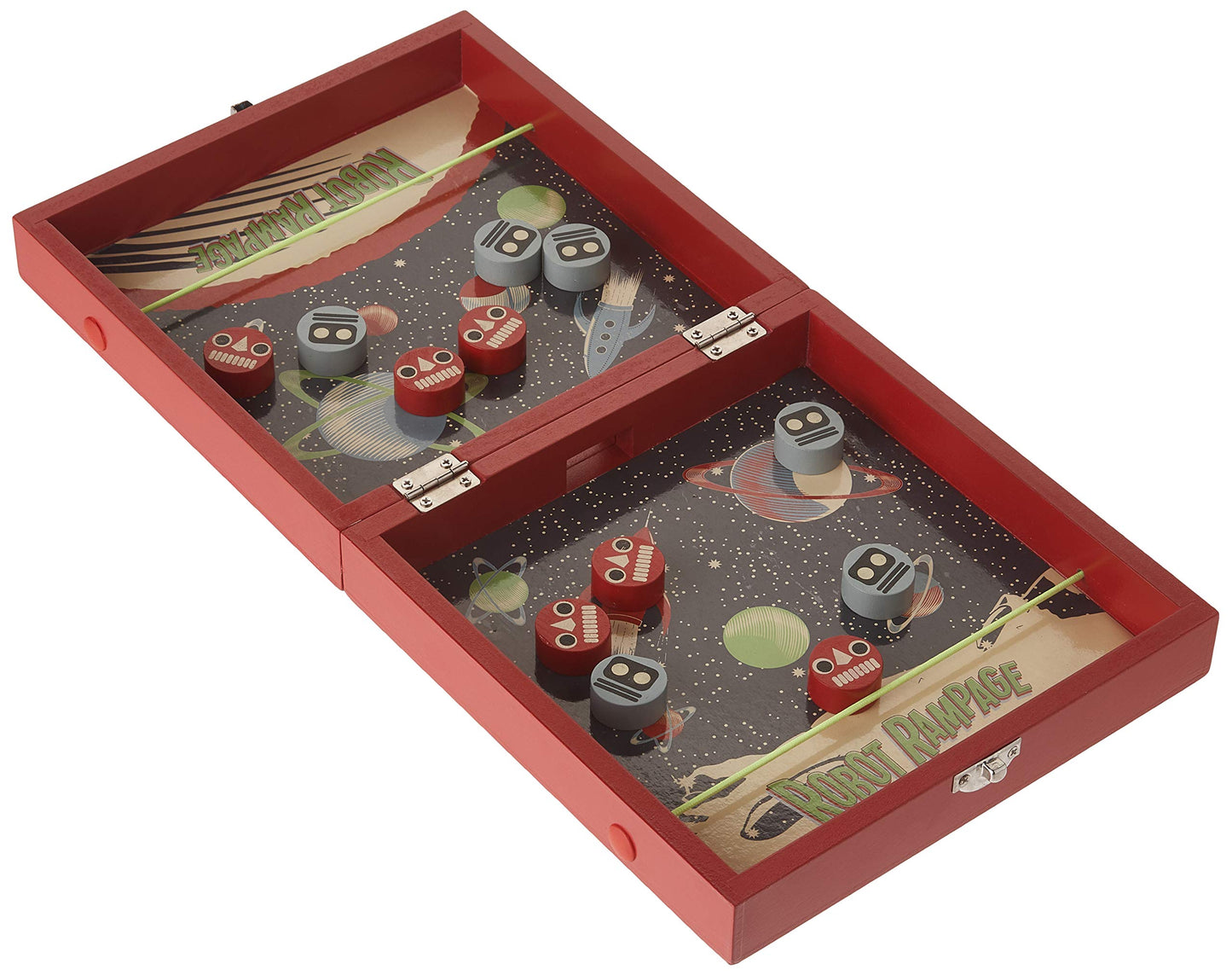 Professor Puzzle Robot Rampage - Mini Tabletop Pinball Game - Space themed Pinball Maze Arcade Game.