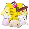 Taco Cat Goat Cheese Pizza Wildly Entertaining Plush Mittens Set | Official Game Accessories Bundle 5 Character Plush Mittens, 1 Drawstring Bag,
