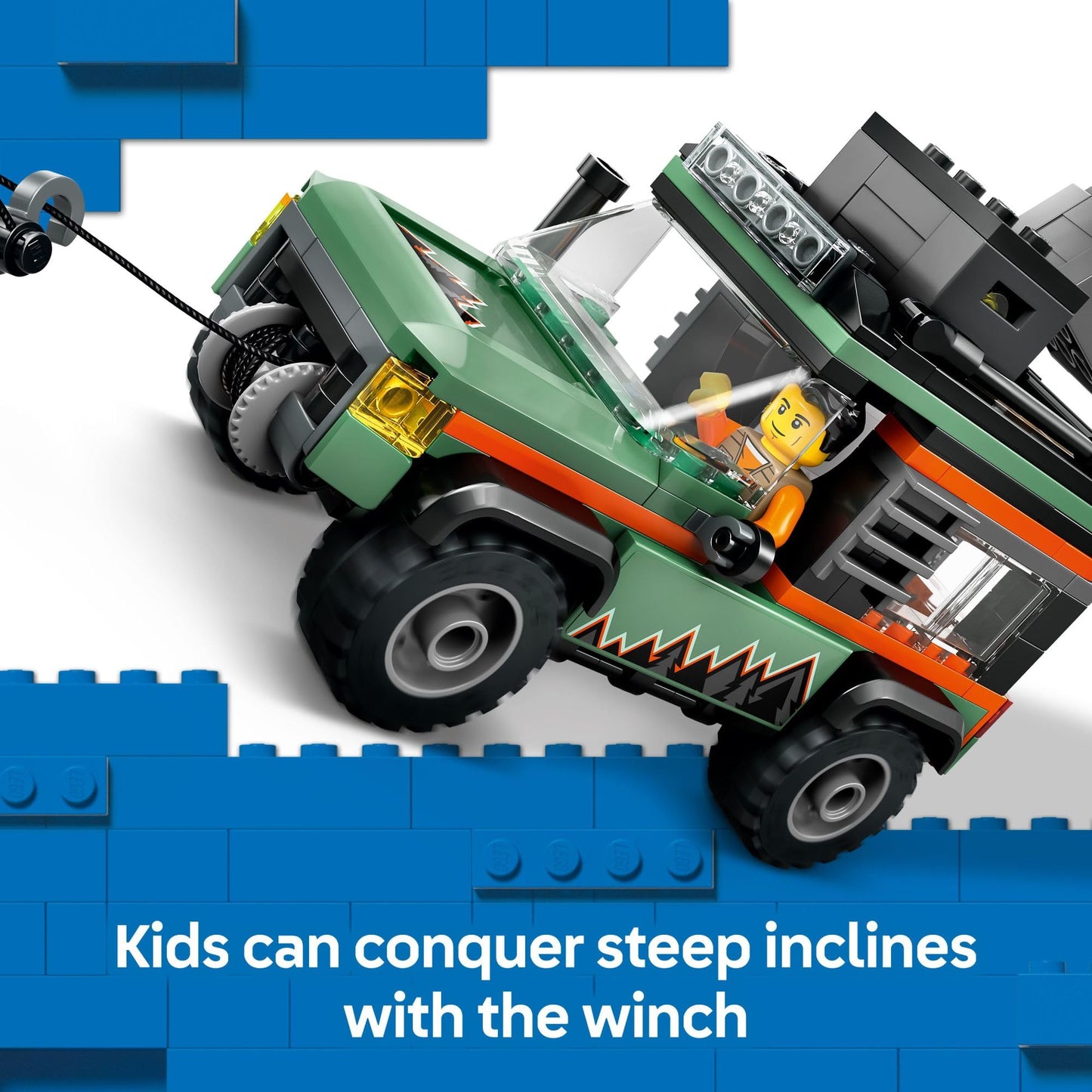 LEGO City Off-Road 4x4 Mountain Truck Toy - Building Toy Set for Kids, Boys and Girls, Ages 6+ - Fun Gift Idea for Birthdays and Holidays -