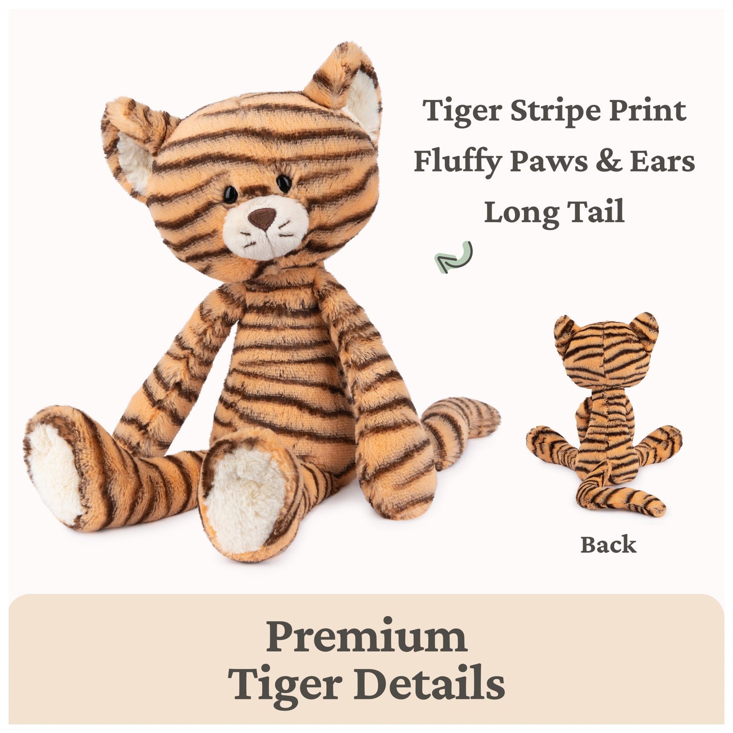 GUND Effe Tiger Take-Along Friends 15-Inch Plush Toy for Ages 1+
