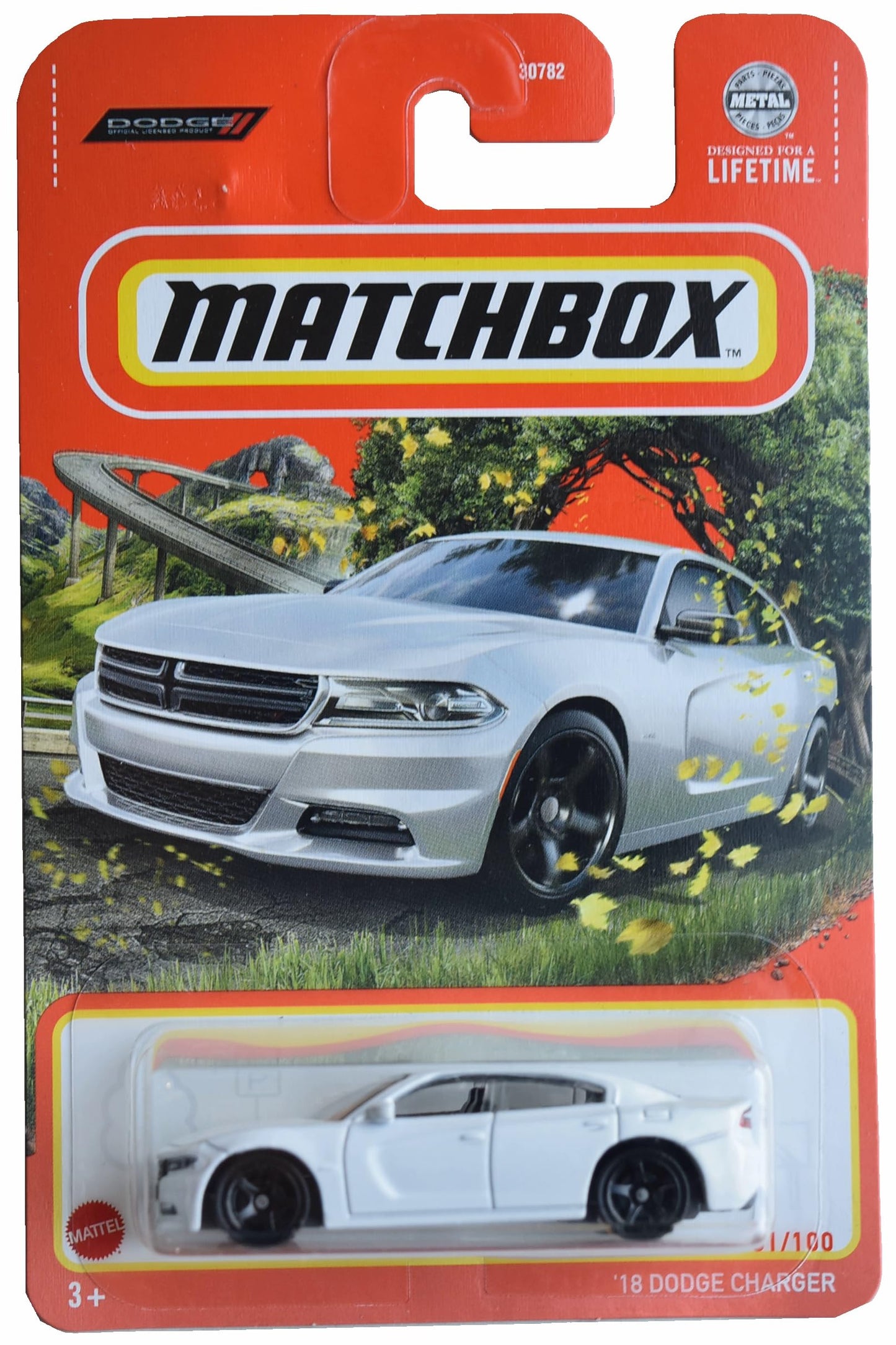Matchbox '18 Dodge Charger, White 81/100