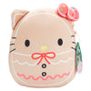Squishmallows Original 8-Inch Hello Kitty Gingerbread Cookie - Official Jazwares Sanrio Christmas Plush - Collectible Soft & Squishy Stuffed Animal