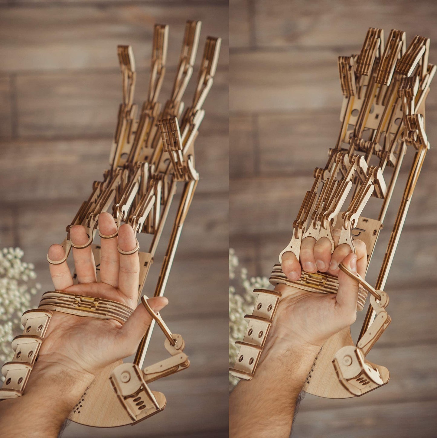 Wood Trick Robot Hand 3D Wooden Puzzles for Adults to Build
