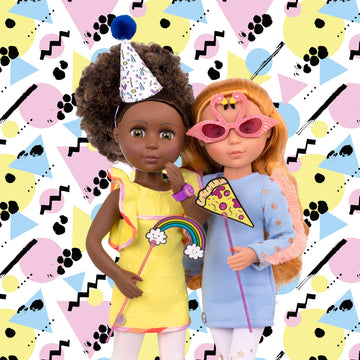 Glitter Girls - Polaroid of Friendship! - 14-Inch Doll Accessories - Photo Booth with Stool & Props - Bunny Nose & Masquerade Mask - Working Lights &