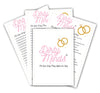 TDC Games Dirty Minds Bridal Shower Games for Adults, Bachelorette Party Quiz with Naughty Clues for 25 Guests, Funny Wedding Shower Games