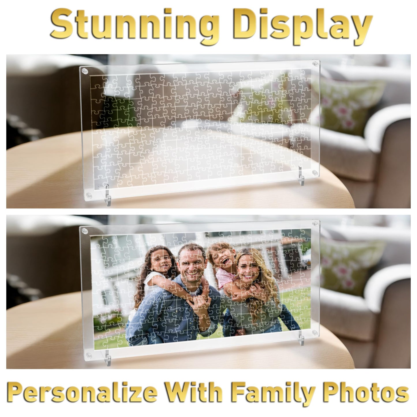 Funwares ImPuzzable Clear Acrylic Puzzle, 200 Pieces, Impossible Jigsaw