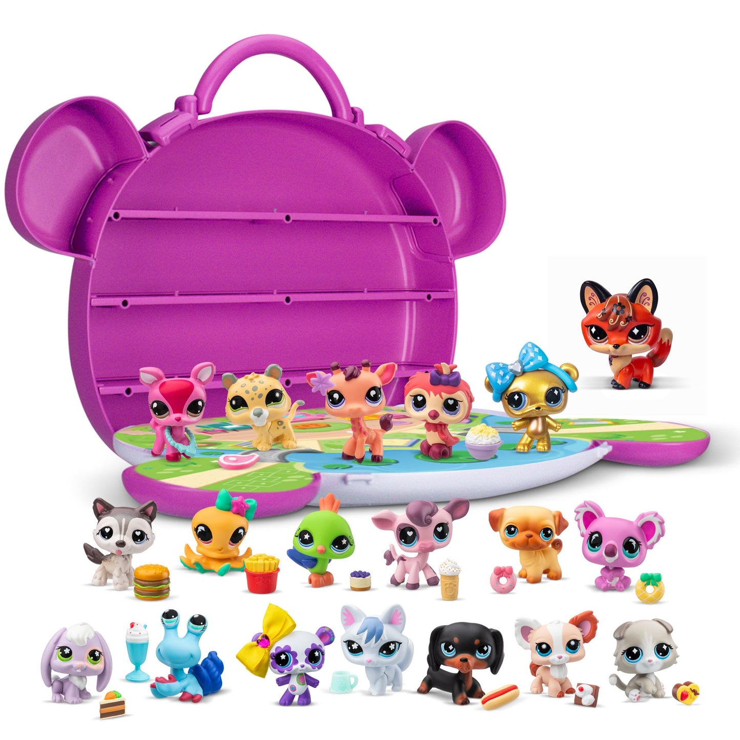 Littlest Pet Shop- Collect & Display Collection - Series 4 - Gen 7 Authentic LPS Bobble Head Toy Figure, Collectible Toy Animal, Ages 4+