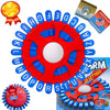 Aodomis Full 26 Letters Word Games,144 Categories Think Game, Quick Thinking Letter Pressing Word Game, Fast-Paced Board Game, A Great Board Game