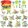 250 Pcs Tubular Pipes & Spout STEAM Interlocking Educational Building Blocks Set, Kids Tube Locks Construction Set with Storage Box, Idea Book