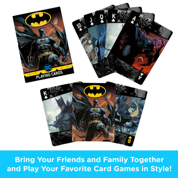 Aquarius DC Comics Batman Playing Cards Standard Size - Themed Novelty Deck with 52 Unique Comic Designs - Collectible Merchandise Gift for Teens