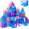BENOKER Castle Magnetic Tiles, 3D Building Blocks STEM Educational Kids Toys for Pretend Play, 3 4 5 6 7 8 Year Old Birthday Gifts for Boys and Girls
