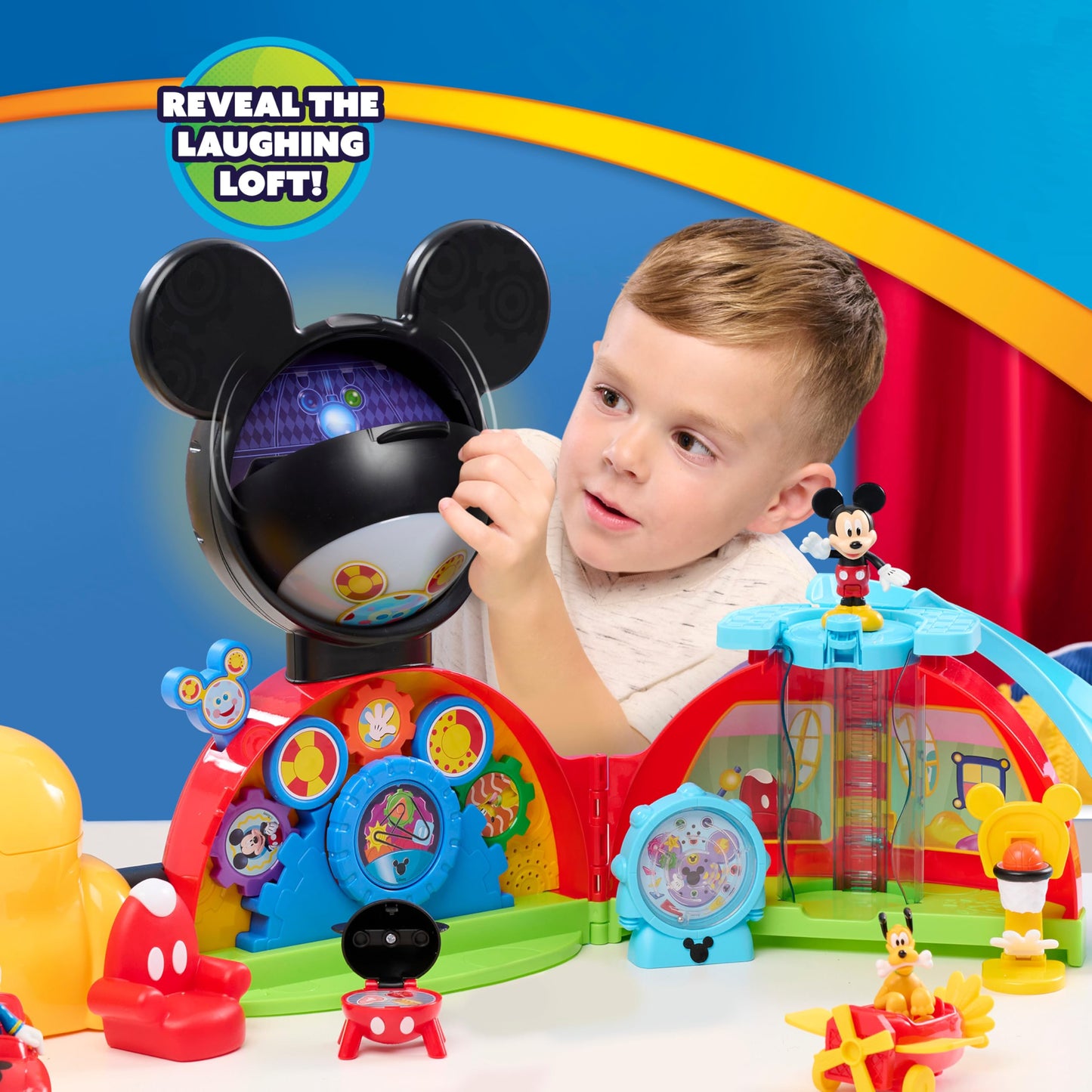 Disney Jr. Mickey Mouse Clubhouse Deluxe 28-inch Playset, Lights and Sounds