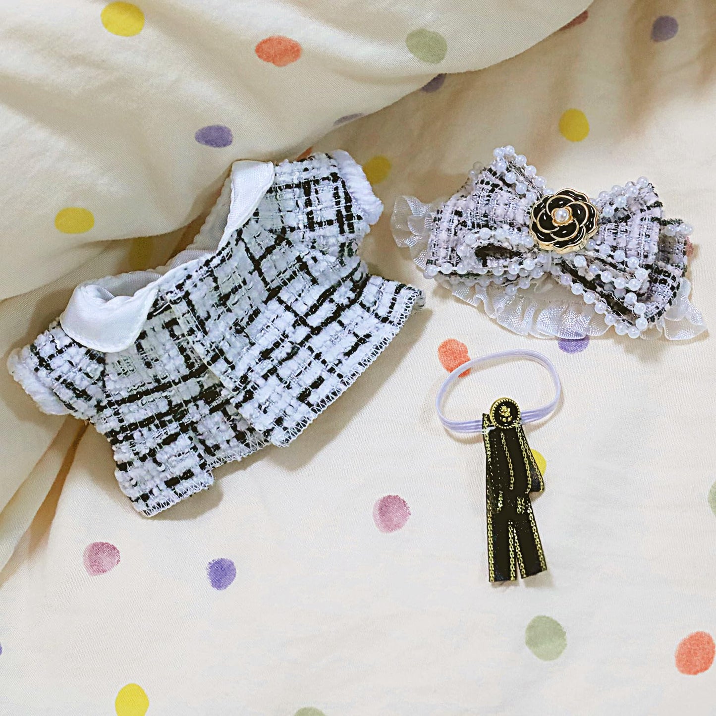 3Pcs Clothes for 17cm Doll, Anime Cosplay Dress Cute Doll Outfit Accessories,Stylish Outfit for Boys Girls Birthday Collectors