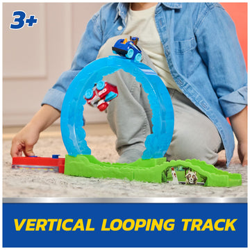 PAW Patrol Pup Squad Rescue Loop, Track Playset with Chase & Marshall Pup Squad Toy Cars & Vehicle Launcher, Kids Toys for Boys & Girls Ages 3 and Up