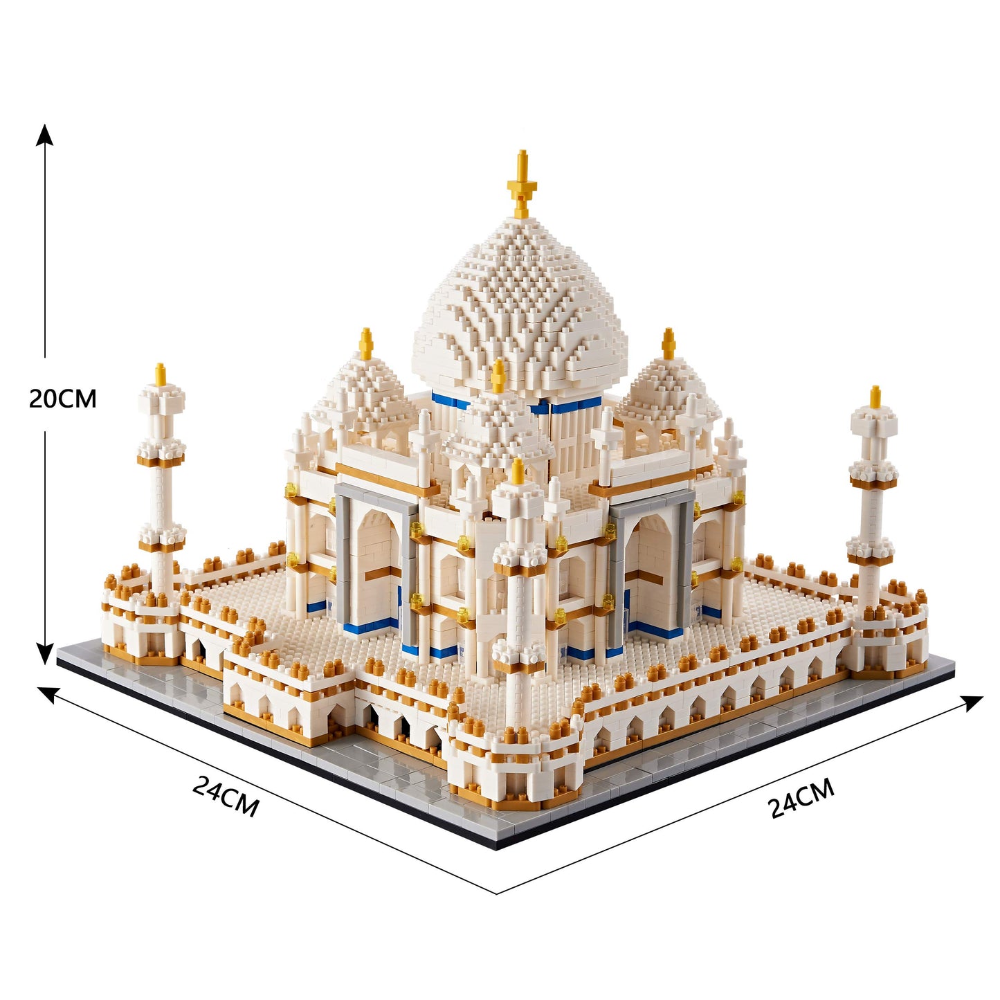 DOLBLOCK Micro Mini Blocks Architecture Taj Mahal Building Set Landmarks Collection Model Kits Idea Toys Present for Adults and Kids Age of 14+ 3950