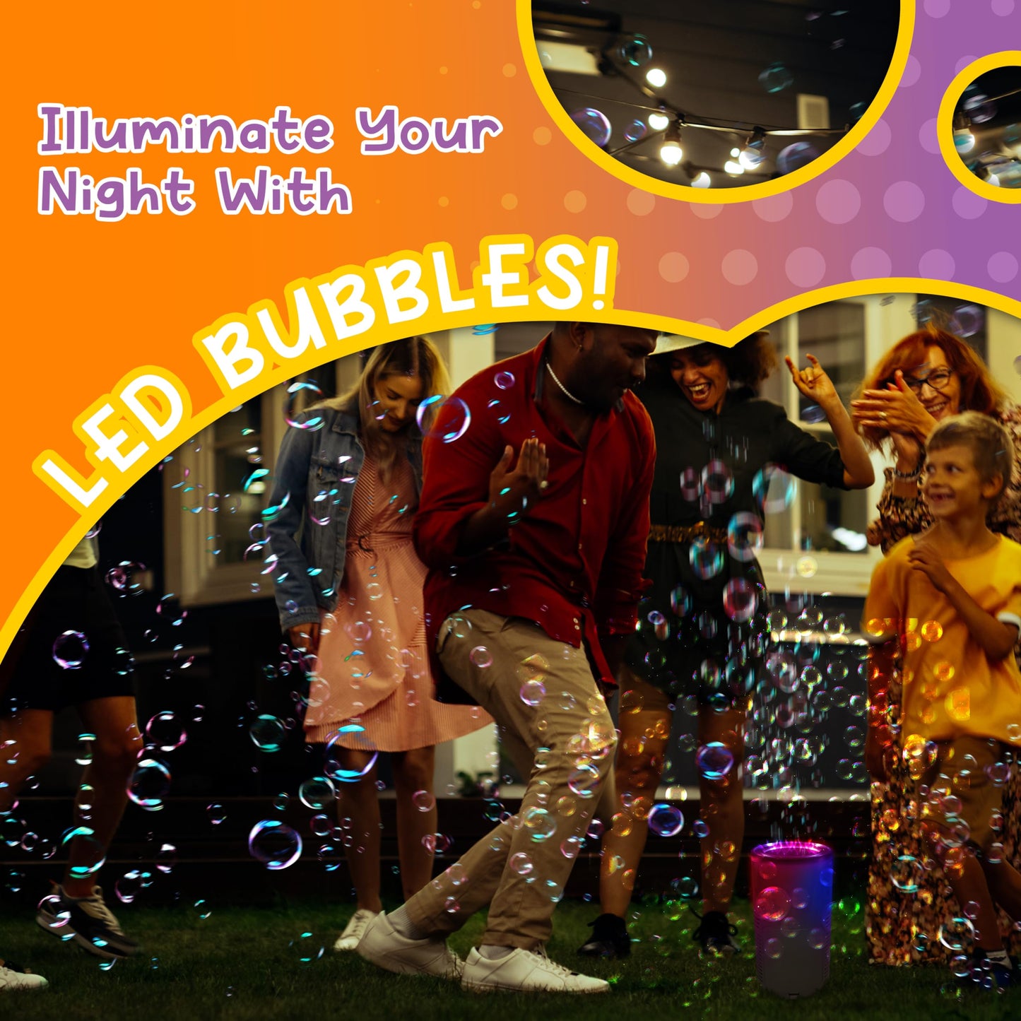 Windy City Novelties Rechargeable Bubble Jet Machine - Includes 10 oz Bubble Solution