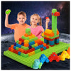 DUVRY 2025 Latest 177 PCS 1 * 1-1 * 3 Inch Large Building Blocks for Toddlers Ages - Brick Set with Cars & Baseplate, Educational STEM Toy for Kids,1