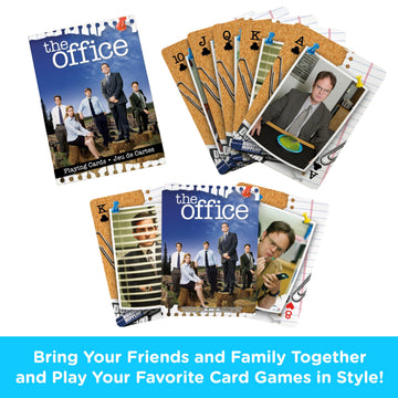 AQUARIUS The Office Cast Playing Cards - The Office Themed Deck of Cards for Your Favorite Card Games - Officially Licensed The Office Merchandise