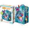 EyeConnect Crafts DIY 3D Tunnel Book Kit - Creative STEAM Art & Craft Set for Kids & Teens, Build, Paint & Make Your Own Book with Posable Interactive