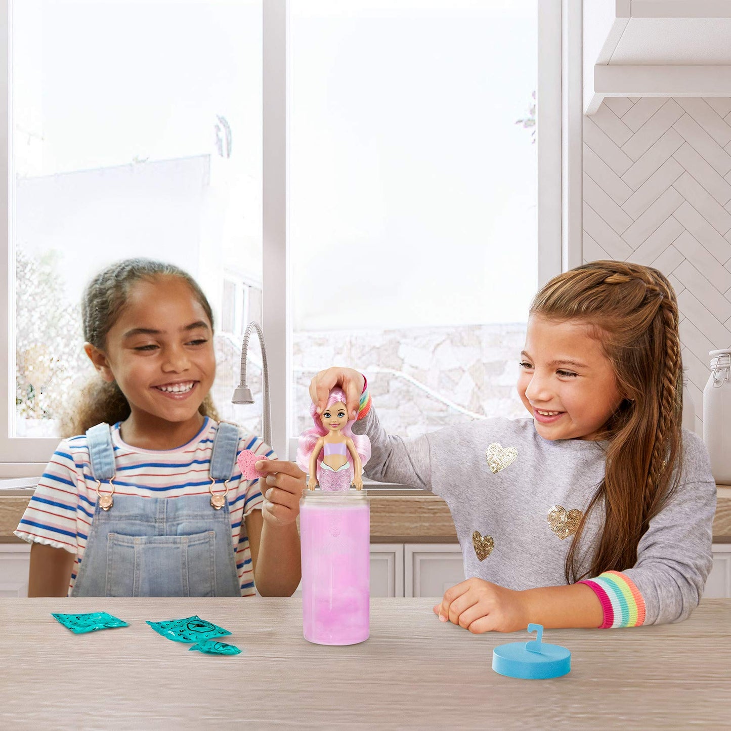 Barbie Color Reveal Chelsea Mermaid Doll with 6 Surprises 3 Mystery Bags Contain a Snap-On Bodice, Crown & Fin Comb; Mermaid-Themed; Gift for Kids 3
