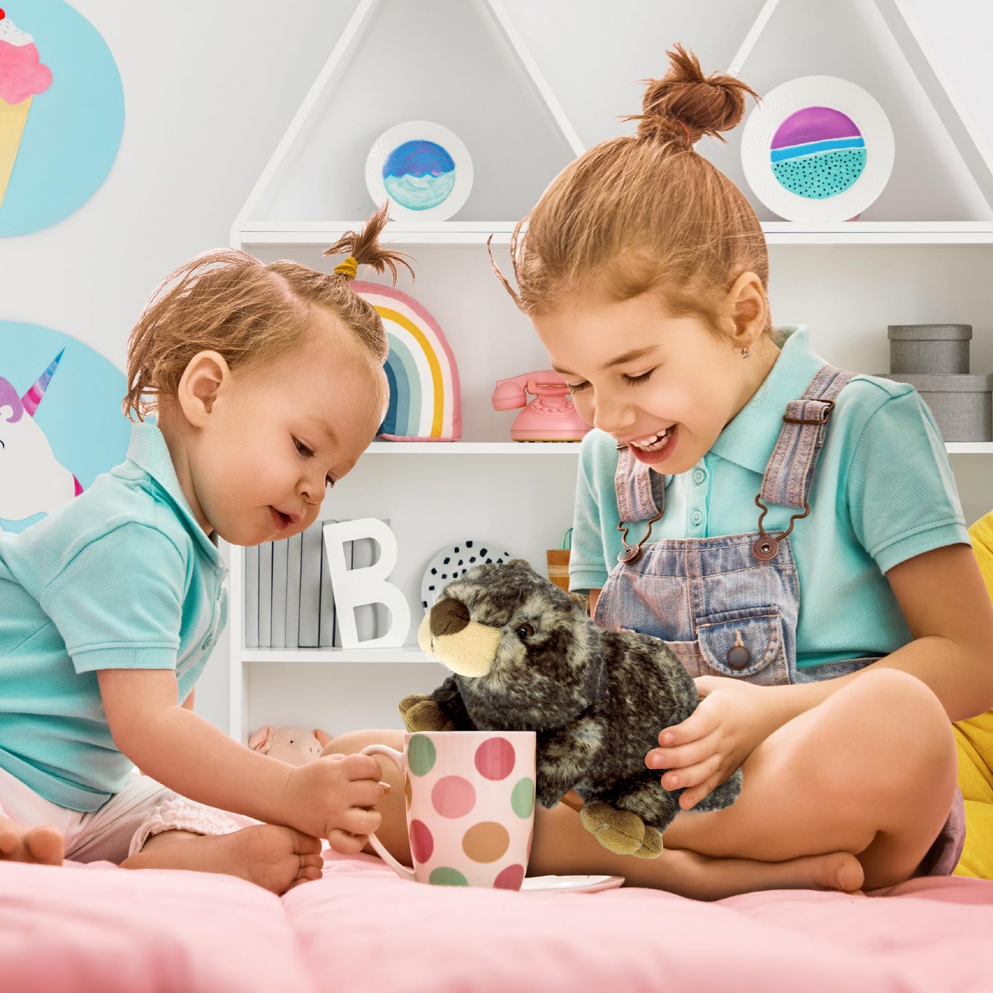 DolliBu Brown Marmot Plush - Super Soft Stuffed Animal, Fluffy Plush Animal Toys for Kids, Teens, and Adults, Cute and Realistic Animal Plush - 11
