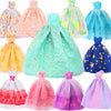 BJDBUS 5 Pcs Handmade Wedding Dress Party Gown for 11.5 Inch Girl Doll Clothes Accessories Random Clothing Set