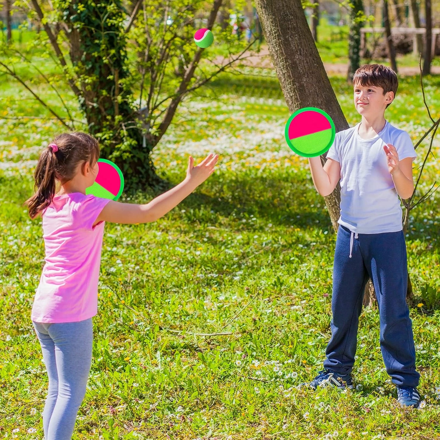 Beach Toys, Toss and Catch Ball Set, Outdoor Games, Beach Games for Kids