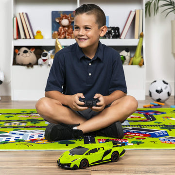 Best Choice Products 1:16 Scale Kids Transforming RC Robot Race Car w/ LED Lights, Green
