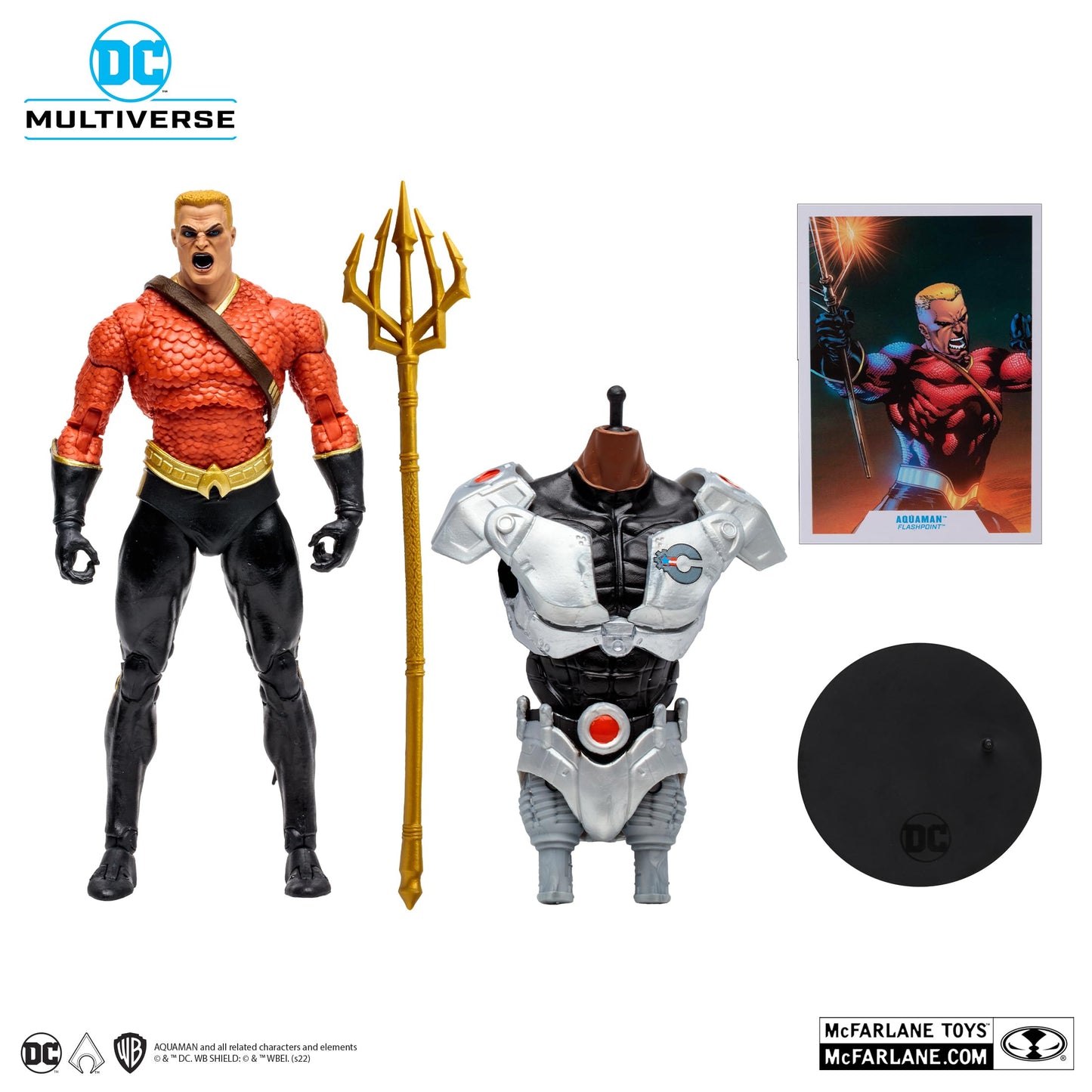 McFarlane Gold Label 7" DC Multiverse Aquaman™ (Flashpoint Build-A Cyborg)