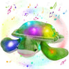 Glow Guards 14'' Light up Musical Sea Turtle Stuffed Animal Ocean Life Soft Plush Toy Pillow with Lullabies LED Night Lights Singing Children's Day