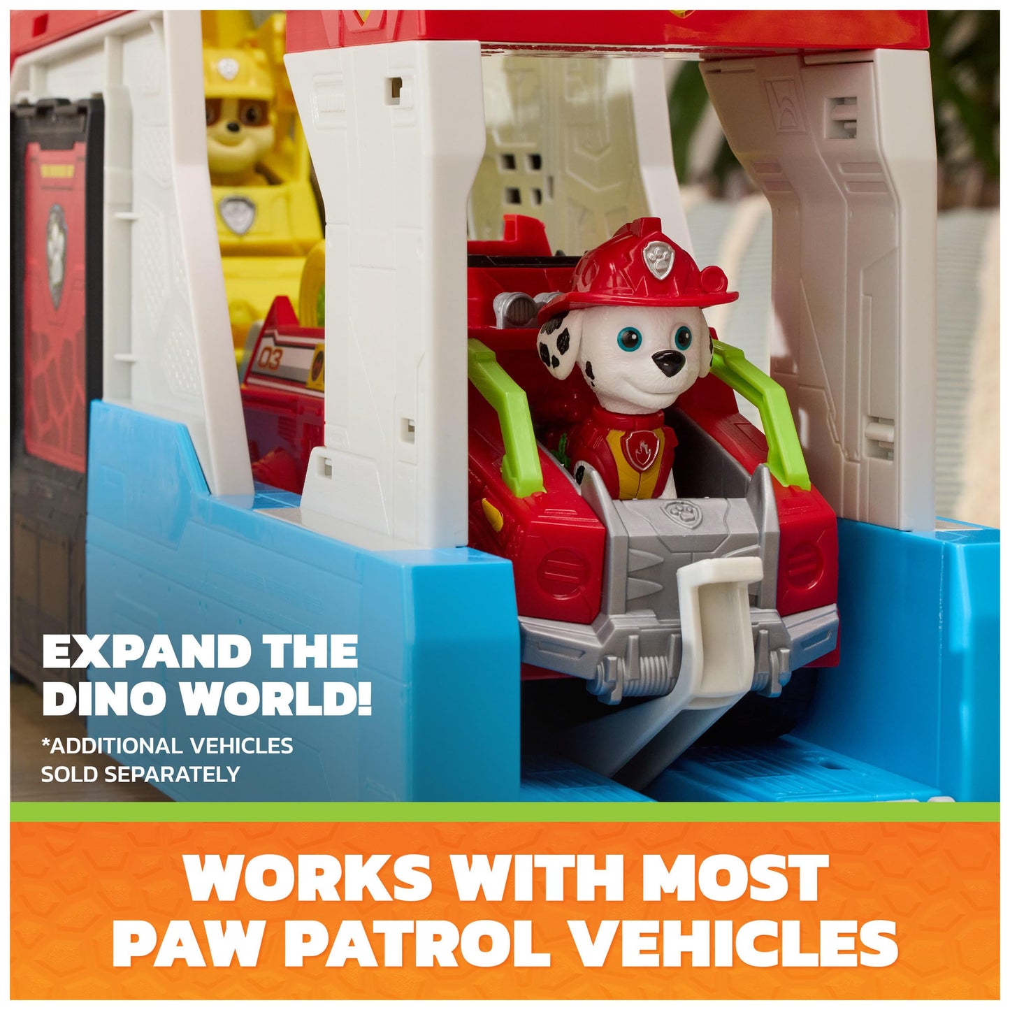 PAW Patrol: The Dino Movie, Dino Mobile Headquarters, 2-in-1 Playset