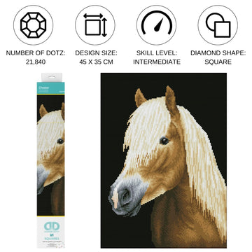 DIAMOND DOTZ Chester Dog Diamond Painting Kits for Adults - Diamond Art Kits a Relaxing Creative Craft Kit with Dotz Gems 18.5"x13.4"
