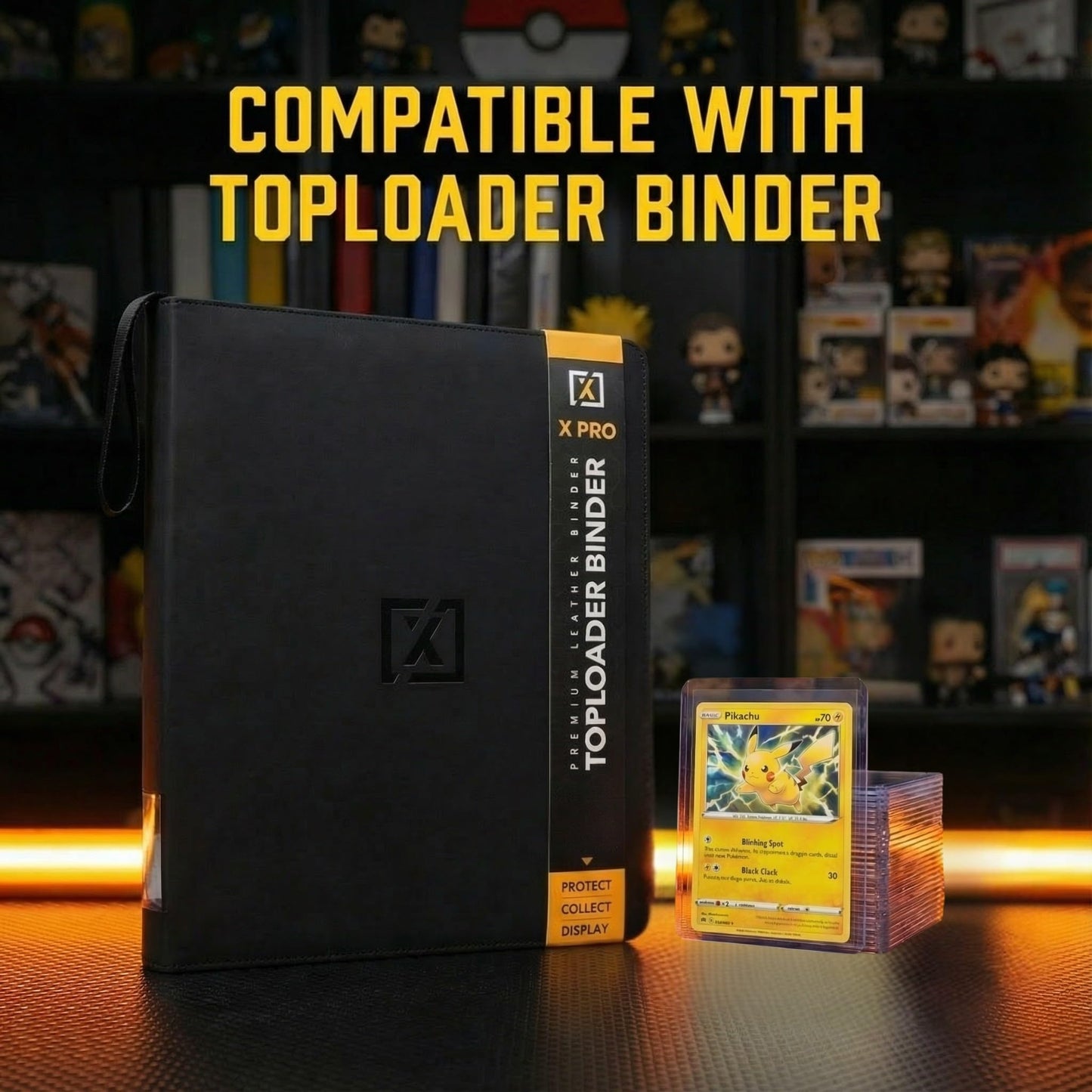 X PRO 3" x 4" Toploader and Soft Sleeve Combo, 100 Ct. Toploader, 100 Ct. Soft Sleeve | 3" x 4" Baseball Card Protectors | Trading Card Holder