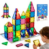 HDCooL Magnetic Tiles, 32 PCS Giant Magnetic Tiles with Iron Box, Choke-Proof Design with Strong Magnets, STEM Educational Toys for Kids Ages 3+