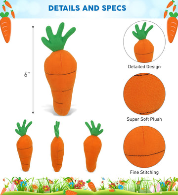 DolliBu Orange Carrot Plush Toy - Super Soft Stuffed Food Vegetable Toy for Kids, Teens, and Adults, Cute and Soft Stuffed Vegetable Toy, Huggable