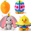 JOYIN 2 PCS Easter Stuffed Animal Plush Hiding Bunny Chick, Floppy Rabbit Ear Chick Wing Plushie with Zipper, Hide Carrot Egg Pillow, Reversible